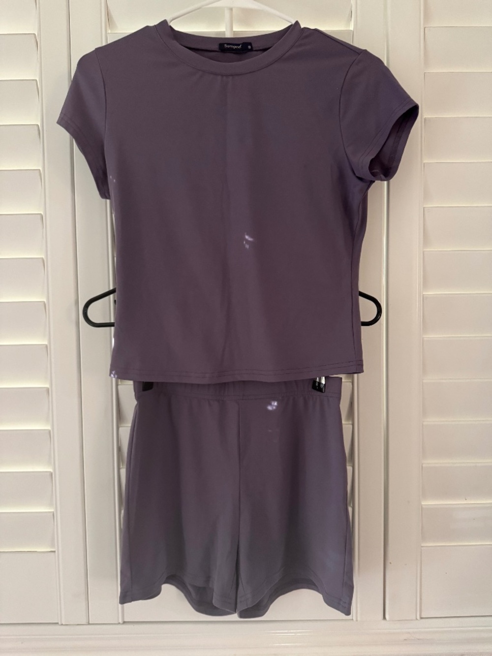 Purple Sampeel Womens Two Piece Lounge Set